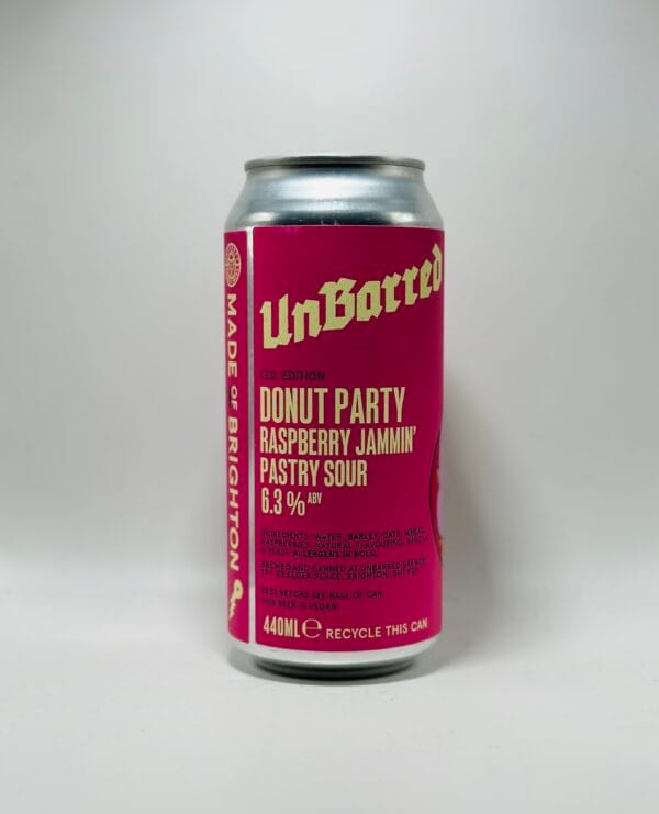 Unbarred - Donut Party Raspberry Jammin' - 6.3% (440ml)